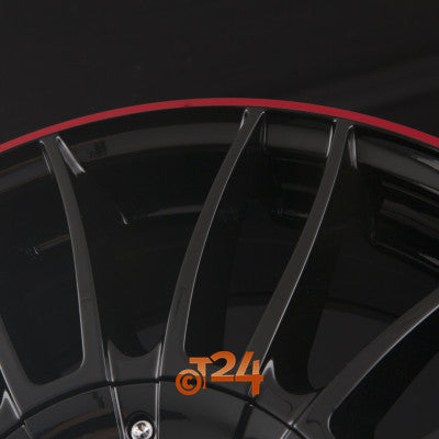 BORBET Velgen - CW3 Black Glossy Red Ring - 18 inch