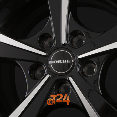 BORBET Velgen - CWT Black Polished Glossy - 15 inch