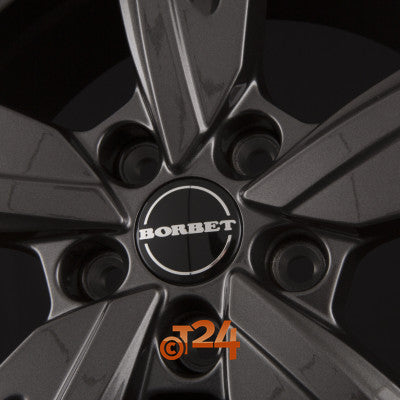 BORBET Velgen - BU1 Mistral Anthracite Glossy Polished - 17 inch