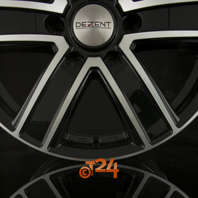 DEZENT Velgen - TJ DARK - Black Polished Front - 16 inch