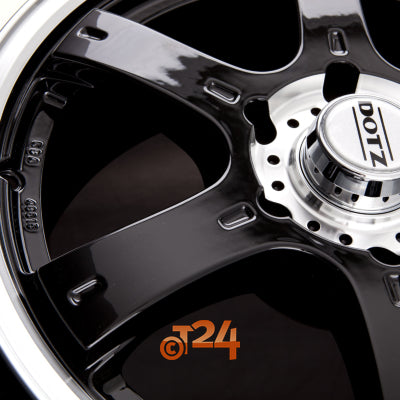 DOTZ Velgen - CRUNCH Matt BLack / Polished Lip - 17 inch