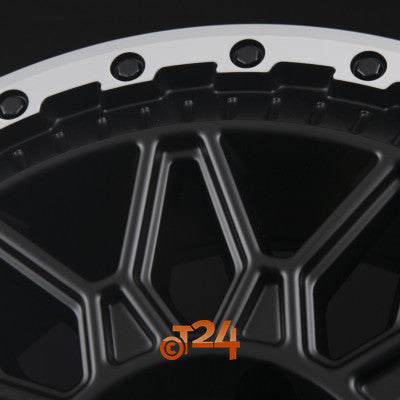FONDMETAL Velgen - BLUSTER Matt Black Machined Lip - 18 inch