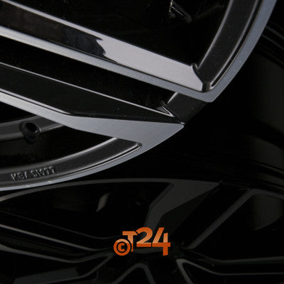 FONDMETAL Velgen - HEXIS Glossy Black Machined - 18 inch