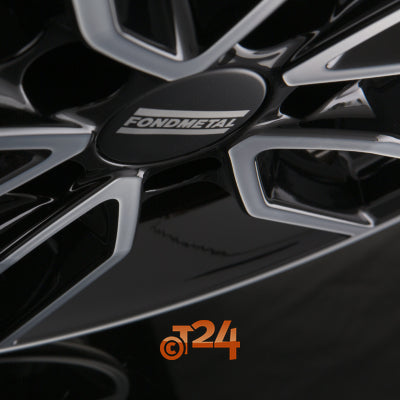 FONDMETAL Velgen - KOROS Glossy Black Machined - Diamond Black - 18 inch