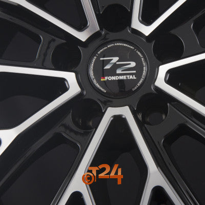 FONDMETAL Velgen - 1972 Glossy Black Machined - 20 inch