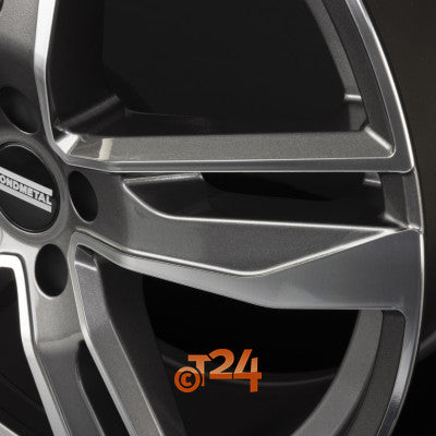 FONDMETAL Velgen - HEXIS Glossy Titanium Machined - 18 inch