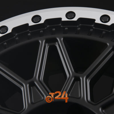 FONDMETAL Velgen - BLUSTER Matt Black Machined Lip - 20 inch