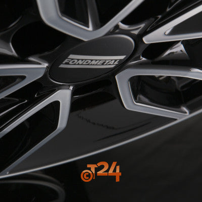 FONDMETAL Velgen - KOROS Glossy Black Machined - Diamond Black - 16 inch