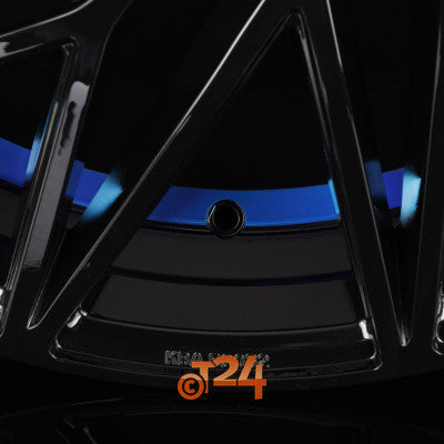 KESKIN Velgen - KT20 FUTURE Black Painted Blue Inside (BPBI) - 18 inch