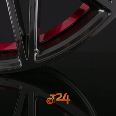 KESKIN Velgen - KT20 FUTURE Black Painted Red Inside (BPRI) - 20 inch