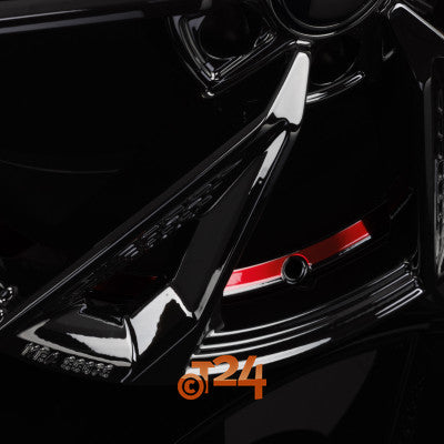 MAM Velgen - MAM RS6 Black Painted Red Inside  - 18 inch