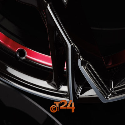 MAM Velgen - MAM RS5 Black Front Polish Red Inside  - 16 inch