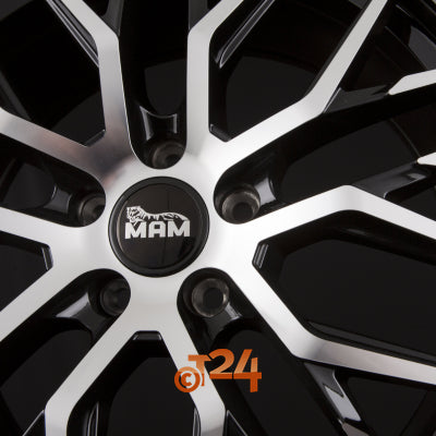 MAM Velgen - MAM RS4 Black Front Polish  - 18 inch