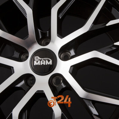 MAM Velgen - MAM RS4 Black Front Polish  - 18 inch