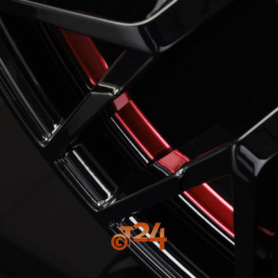 MAM Velgen - MAM RS4 Black Painted Red Inside  - 20 inch