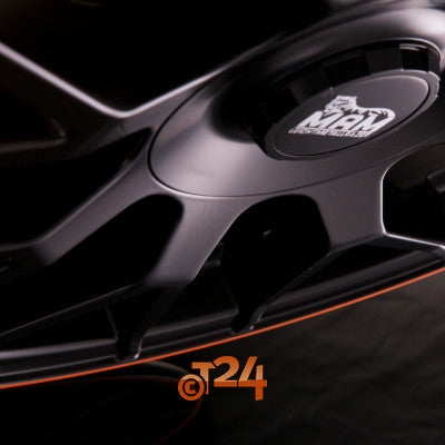 MAM Velgen - MAM GT1 Matt Black Lip Orange  - 19 inch