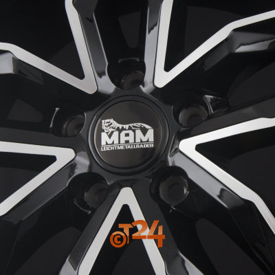 MAM Velgen - MAM RS3 Black Front Polish  - 20 inch
