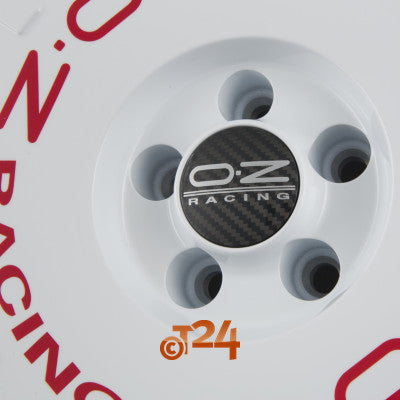 OZ Velgen - RALLY RACING Race White + Red Lettering - 18 inch