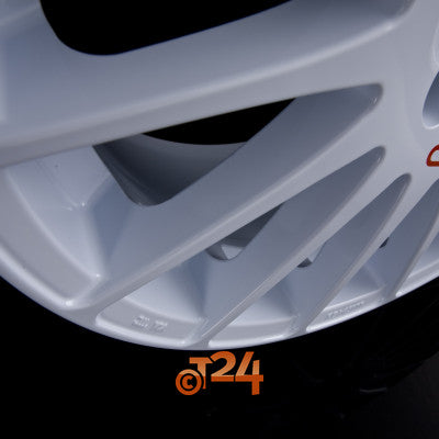 OZ Velgen - SUPERTURISMO WRC Race White + Red Lettering - 17 inch