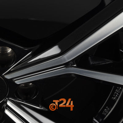 PLATIN Velgen - P 115 Black Polished - 17 inch
