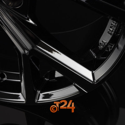 PLATIN Velgen - P 115 Black Shiny - 18 inch