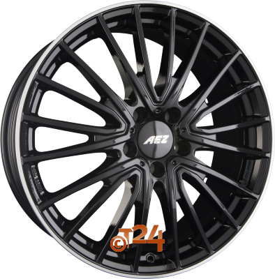 AEZ Velgen - BERLIN BLACK - Black Polished Lip - 19 inch