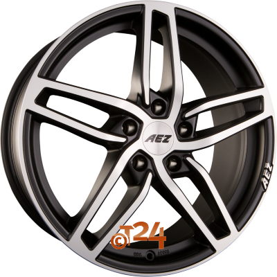 AEZ Velgen - GENUA DARK Black Matt Polished - 19 inch