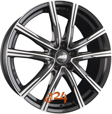 AEZ Velgen - MONTREAL DARK - Schwarz Glanzend Frontpoliert - 20 inch