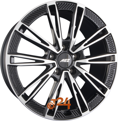 AEZ Velgen - ALASKA DARK - Schwarz Glanzend Frontpoliert - 21 inch
