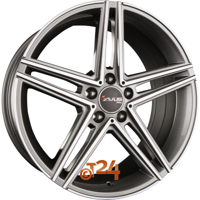 AVUS Racing Velgen - AC-515 Anthracite Polished - 17 inch