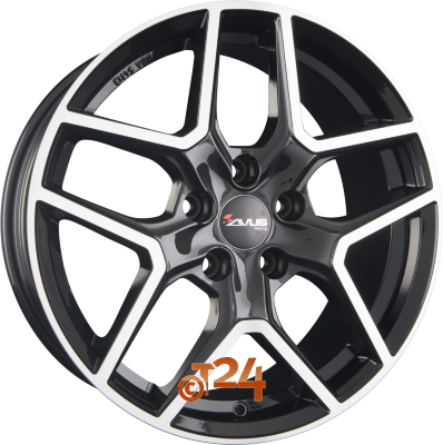 AVUS Racing Velgen - AC-519 Black Polished - 18 inch