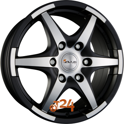 AVUS Racing Velgen - GRIZZLY Matt Black Polished - 17 inch