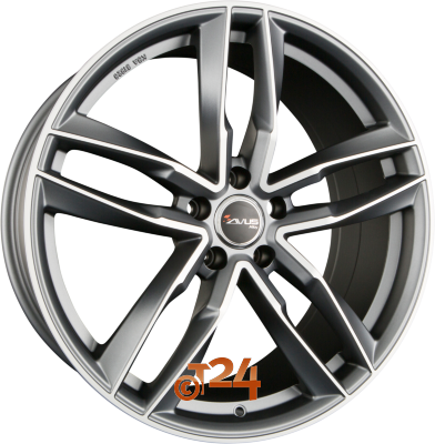 AVUS Racing Velgen - AF16 Matt Anthracite Polished - 20 inch