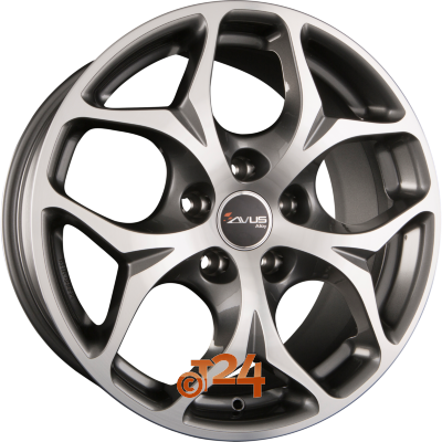 AVUS Racing Velgen - AC-MB2 Anthracite Polished - 18 inch