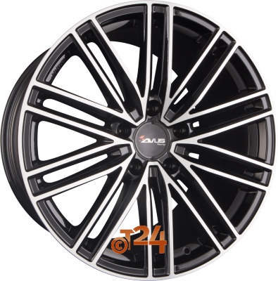 AVUS Racing Velgen - AC-M08 Black Polished - 21 inch