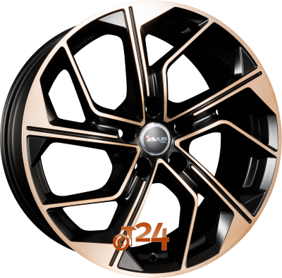 AVUS Racing Velgen - AC-522 Black Copper Polished - 18 inch