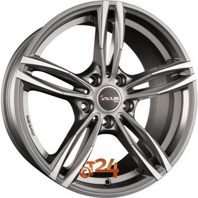 AVUS Racing Velgen - AC-MB3 Anthracite Polished - 17 inch