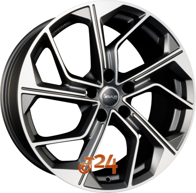 AVUS Racing Velgen - AC-522 Matt Anthracite Polished - 19 inch