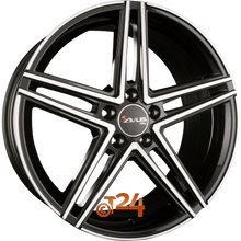 AVUS Racing Velgen - AC-515 Black Polished - 17 inch