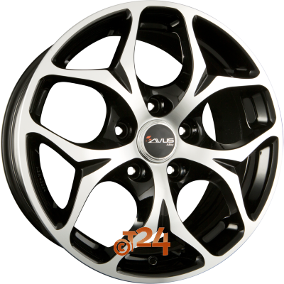 AVUS Racing Velgen - AC-MB2 Black Polished - 18 inch