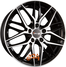 AVUS Racing Velgen - AF19 Black Polished - 19 inch