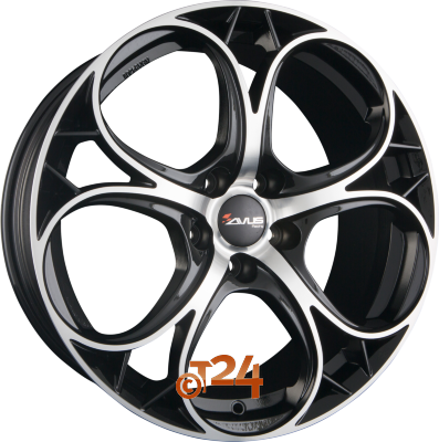 AVUS Racing Velgen - AC-520 Black Polished - 18 inch