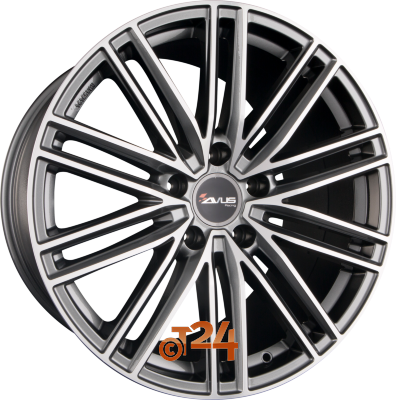 AVUS Racing Velgen - AC-M08 Anthracite Polished - 20 inch