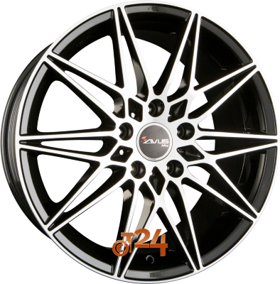 AVUS Racing Velgen - AC-MB5 Black Polished - 18 inch