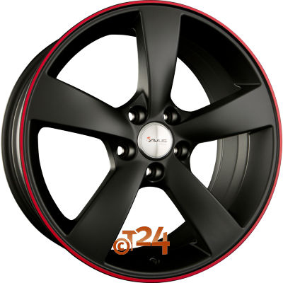 AVUS Racing Velgen - AF10 Matt Black Red Line - 21 inch