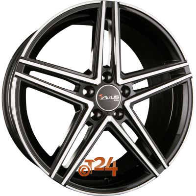 AVUS Racing Velgen - AC-515 Black Polished - 19 inch