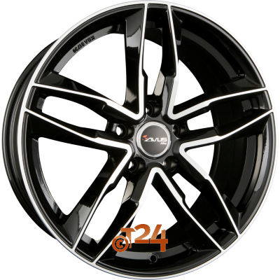 AVUS Racing Velgen - AF16 Black Polished - 20 inch