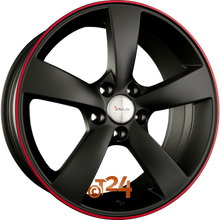AVUS Racing Velgen - AF10 Matt Black Red Line - 20 inch