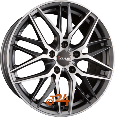 AVUS Racing Velgen - AF19 Anthracite Polished - 19 inch