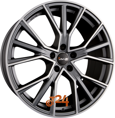 AVUS Racing Velgen - AF18 Matt Anthracite Polished - 22 inch